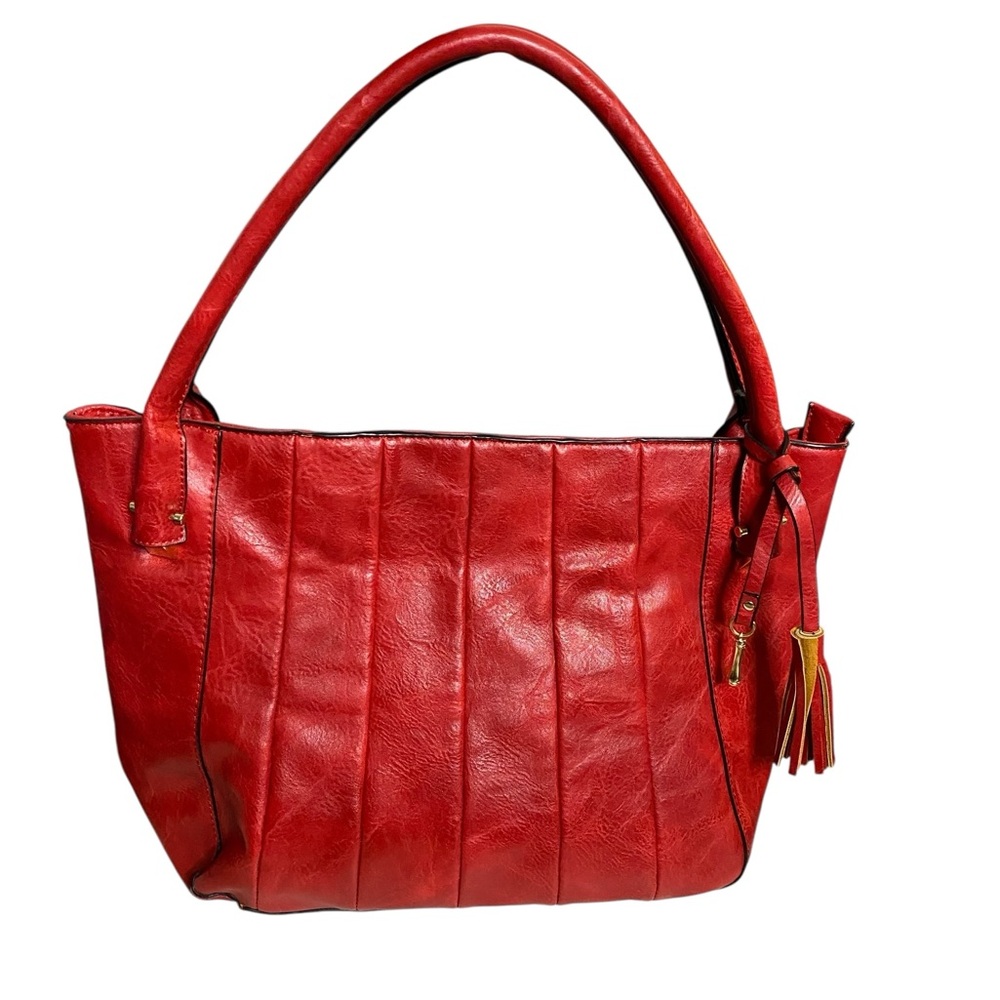 Blush Scarlet Shoulder Bag with Tassel